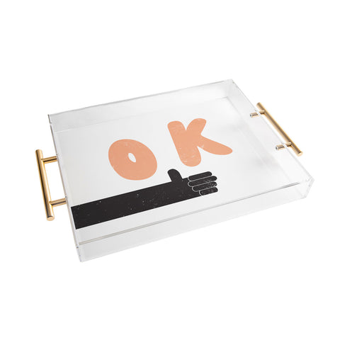 Phirst OK Thumbs Up Acrylic Tray