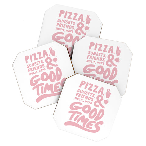 Phirst Pizza Sunsets Good Times Coaster Set