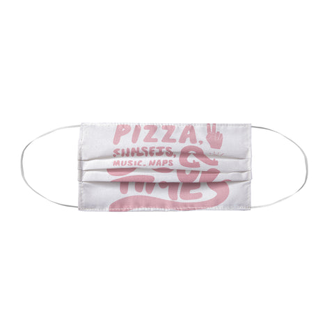 Phirst Pizza Sunsets Good Times Face Mask