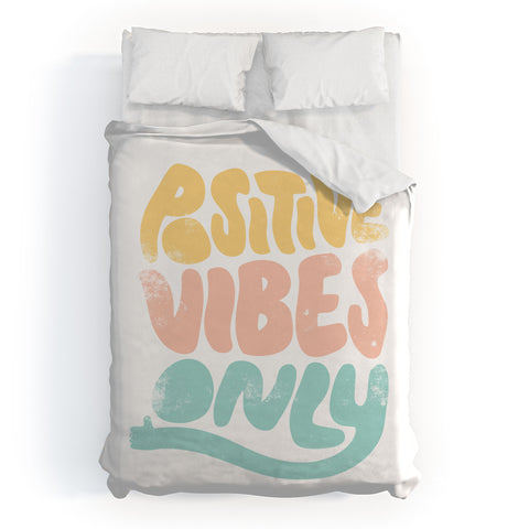 Phirst Positive Vibes Only Duvet Cover