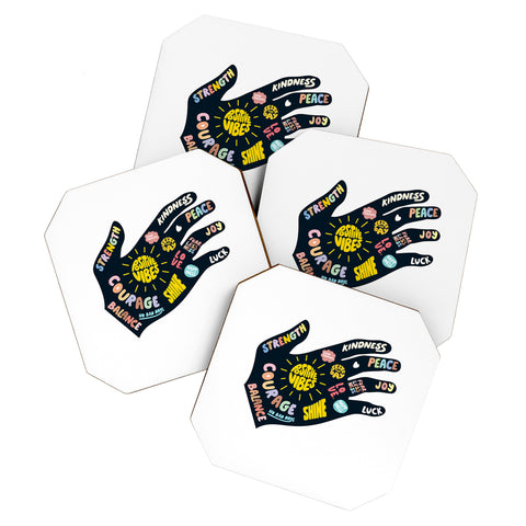 Phirst Positivity Helping Hand Coaster Set