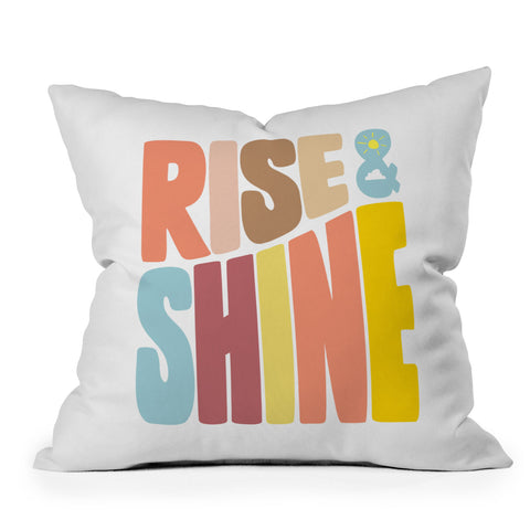 Phirst Rise and Shine Sun Outdoor Throw Pillow