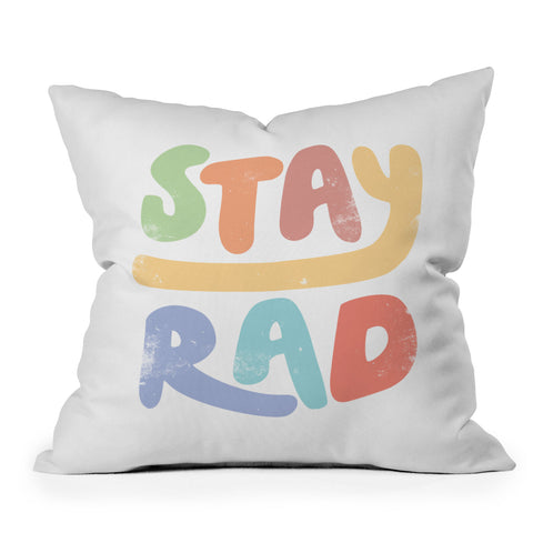 Phirst Stay Rad Colors Outdoor Throw Pillow