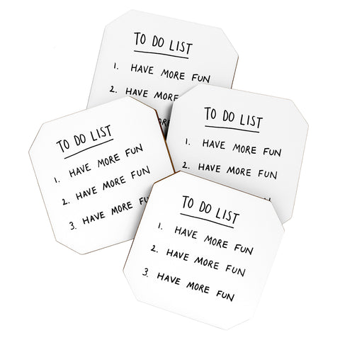 Phirst To Do List Coaster Set