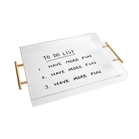 Phirst To Do List Acrylic Tray