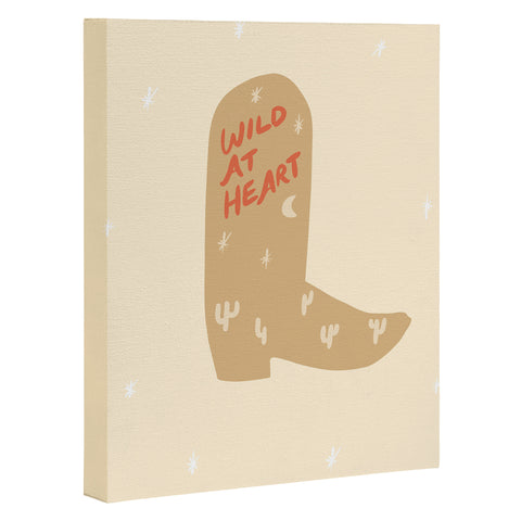 Phirst Wild at Heart Cowboy Boot Art Canvas