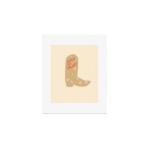 Phirst Wild at Heart Cowboy Boot Art Print