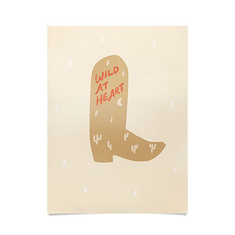 Phirst Wild at Heart Cowboy Boot Poster