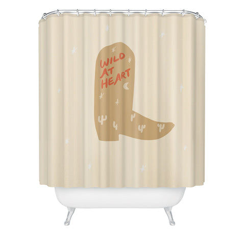 Phirst Wild at Heart Cowboy Boot Shower Curtain