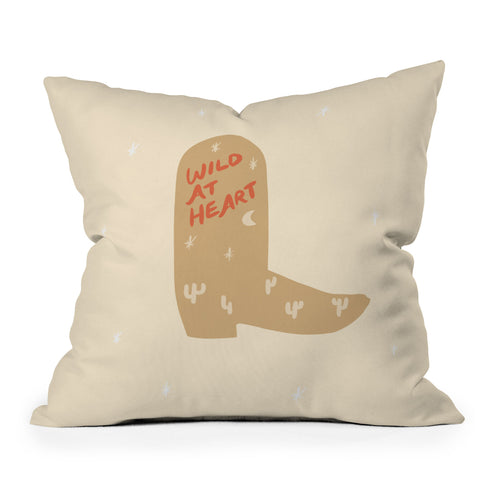 Phirst Wild at Heart Cowboy Boot Throw Pillow