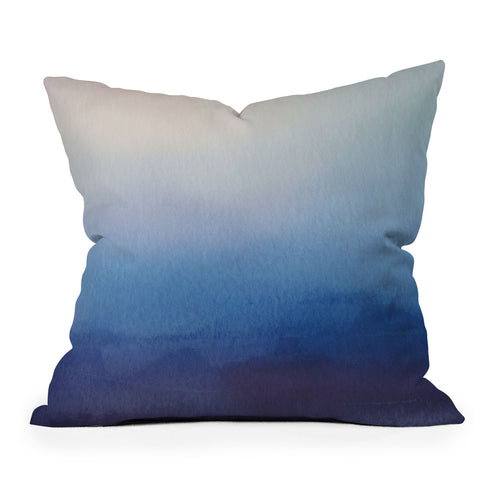 PI Photography and Designs Abstract Watercolor Blend Outdoor Throw Pillow