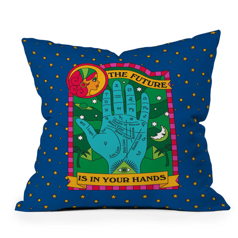 Pilgrim Hodgson The Future is In Your Hands Outdoor Throw Pillow