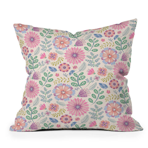 Pimlada Phuapradit Abby Outdoor Throw Pillow