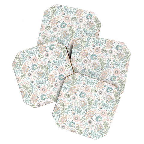 Pimlada Phuapradit Airy Floral Coaster Set