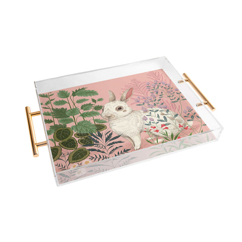 Pimlada Phuapradit Backyard Bunny Acrylic Tray