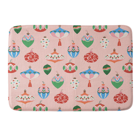 Pimlada Phuapradit Baubles Pink Memory Foam Bath Mat