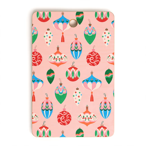 Pimlada Phuapradit Baubles Pink Cutting Board Rectangle