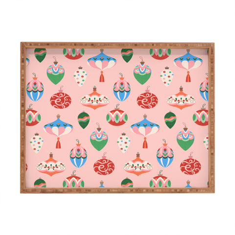 Pimlada Phuapradit Baubles Pink Rectangular Tray