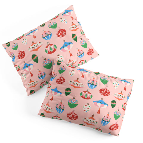 Pimlada Phuapradit Baubles Pink Pillow Shams