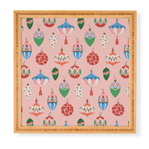 Pimlada Phuapradit Baubles Pink Framed Wall Art
