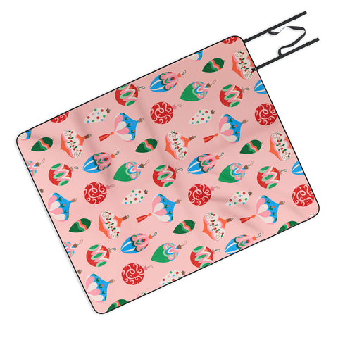 Pimlada Phuapradit Baubles Pink Picnic Blanket