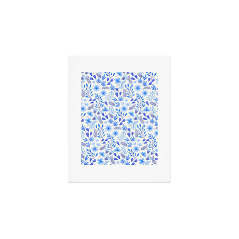 Pimlada Phuapradit Blue and White Floral 062401 Art Print