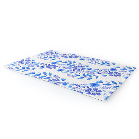 Pimlada Phuapradit Blue and White Floral 062402 Area Rug