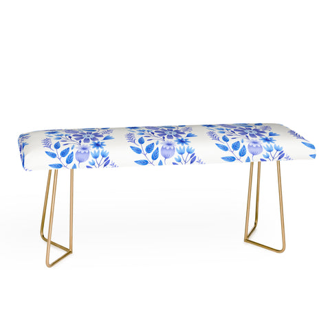 Pimlada Phuapradit Blue and White Floral 062402 Bench