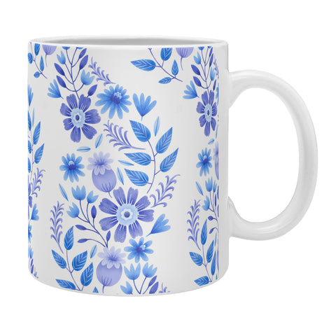 Pimlada Phuapradit Blue and White Floral 062402 Coffee Mug