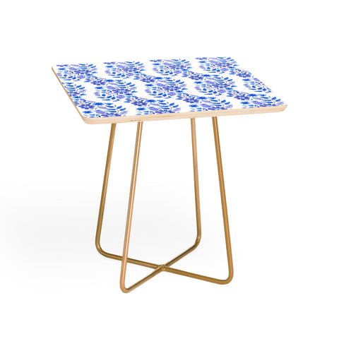 Pimlada Phuapradit Blue and White Floral 062402 Side Table