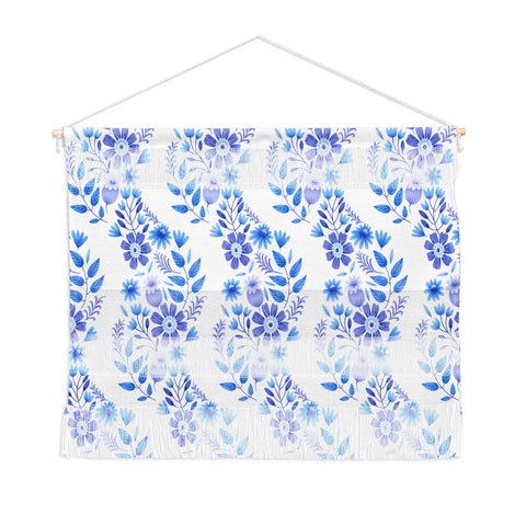 Pimlada Phuapradit Blue and White Floral 062402 Wall Hanging Landscape