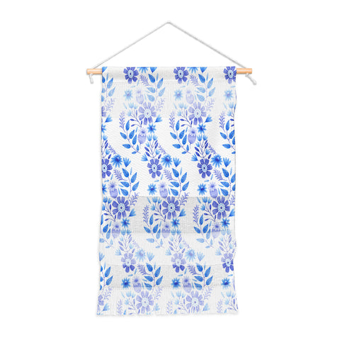 Pimlada Phuapradit Blue and White Floral 062402 Wall Hanging Portrait