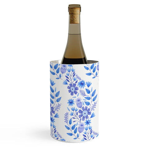 Pimlada Phuapradit Blue and White Floral 062402 Wine Chiller