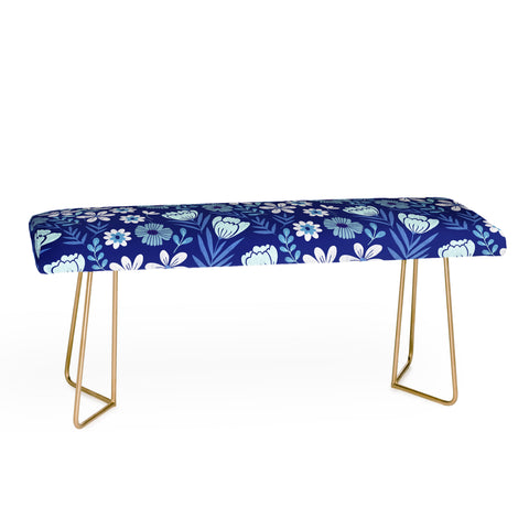 Pimlada Phuapradit Blue and White Floral 2471 Bench