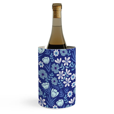 Pimlada Phuapradit Blue and White Floral 2471 Wine Chiller