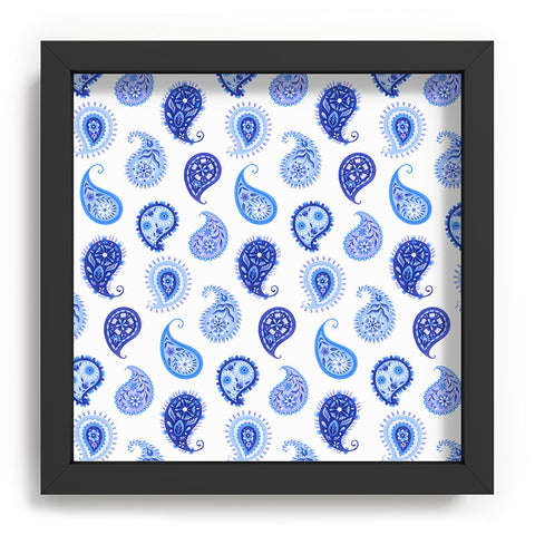 Pimlada Phuapradit Blue and White Paisley Recessed Framing Square