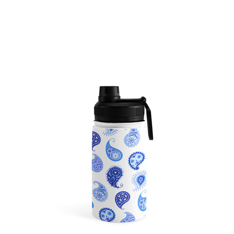 Pimlada Phuapradit Blue and White Paisley Water Bottle
