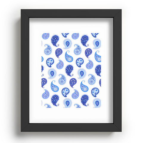 Pimlada Phuapradit Blue and White Paisley Recessed Framing Rectangle