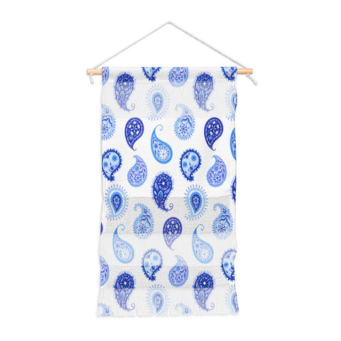 Pimlada Phuapradit Blue and White Paisley Wall Hanging Portrait
