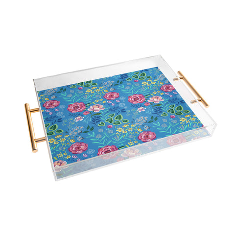 Pimlada Phuapradit Blue Garden Acrylic Tray