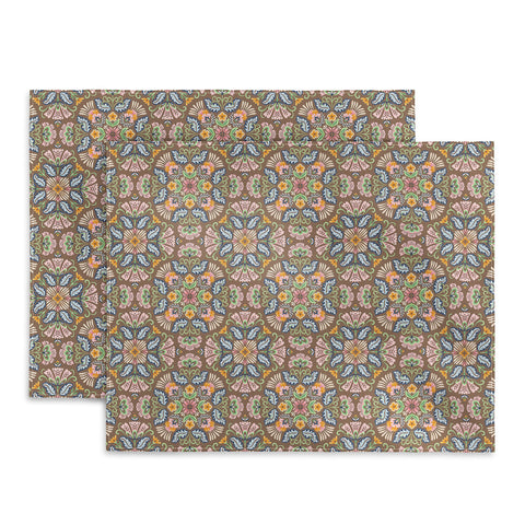 Pimlada Phuapradit Bohemian Bloom Brown Placemat