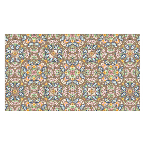 Pimlada Phuapradit Bohemian Bloom Brown Tablecloth