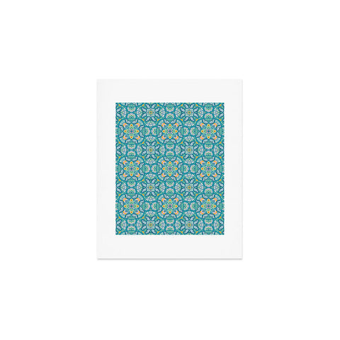 Pimlada Phuapradit Bohemian bloom teal Art Print