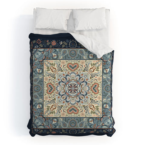 Pimlada Phuapradit Botanic Blue Duvet Cover