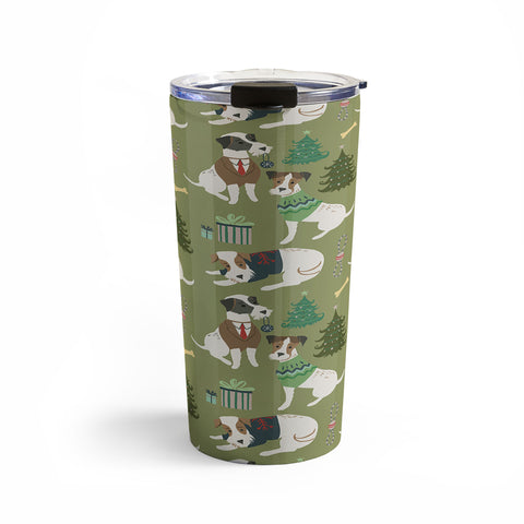 Pimlada Phuapradit Christmas Canine Jack Russell Travel Mug