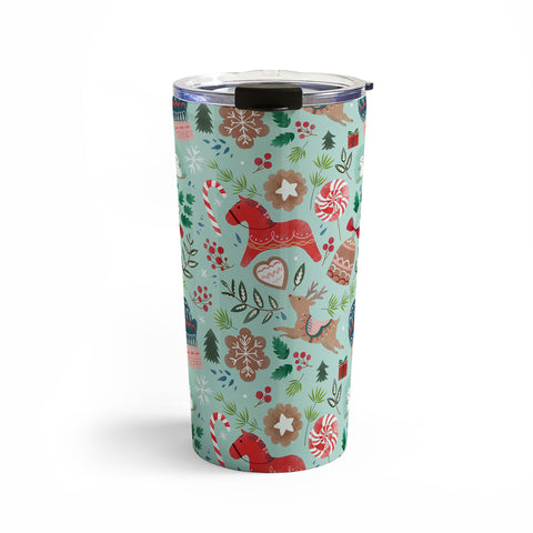 Pimlada Phuapradit Christmas gingerbread Travel Mug