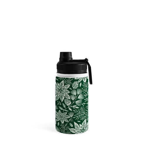 Pimlada Phuapradit Christmas Poinsettia Water Bottle