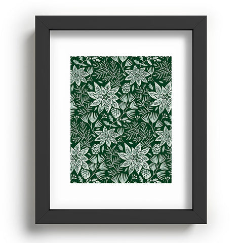 Pimlada Phuapradit Christmas Poinsettia Recessed Framing Rectangle