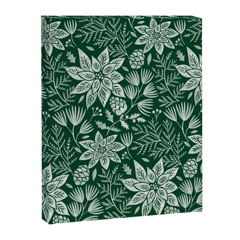 Pimlada Phuapradit Christmas Poinsettia Art Canvas