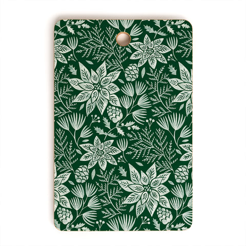 Pimlada Phuapradit Christmas Poinsettia Cutting Board Rectangle